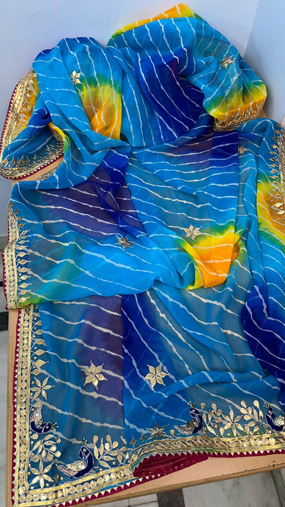 Girija | Georgette Lehariya Saree