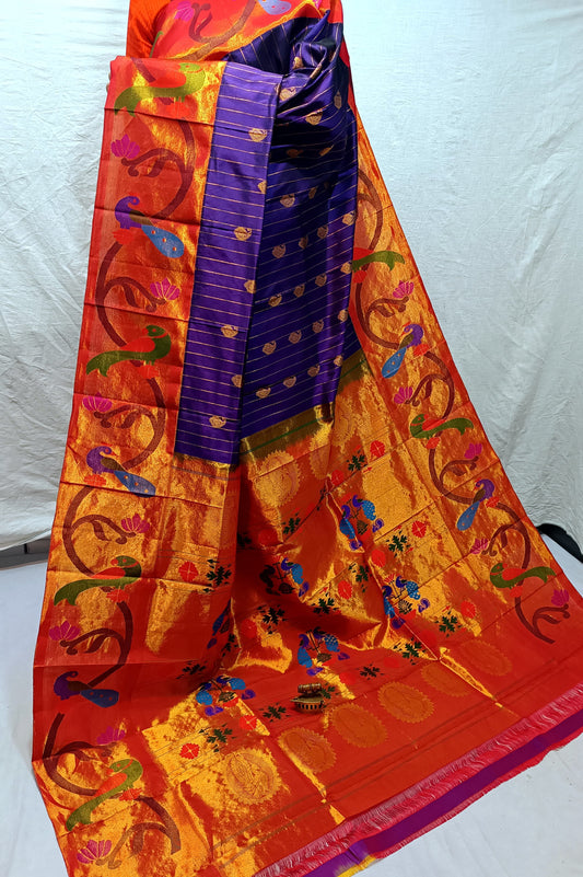 Punitha | Pure Silk Brocade Paithani Saree