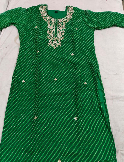 Leana | Lehriya Gotapatti Kurta