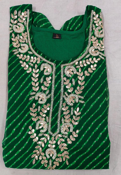 Leana | Lehriya Gotapatti Kurta
