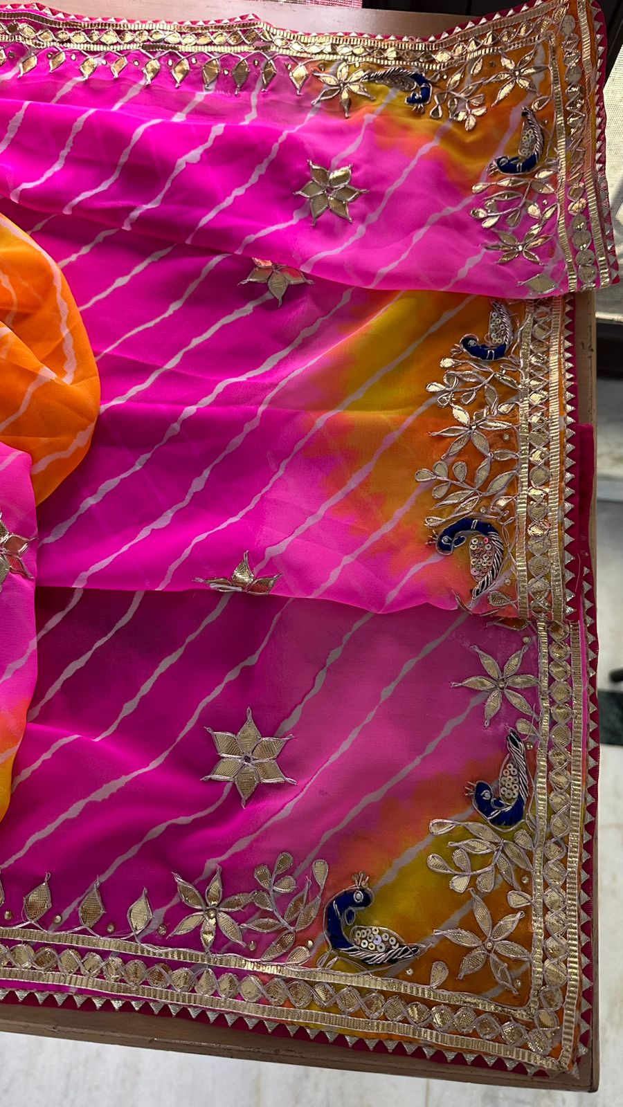 Gia | Georgette Lehariya Saree