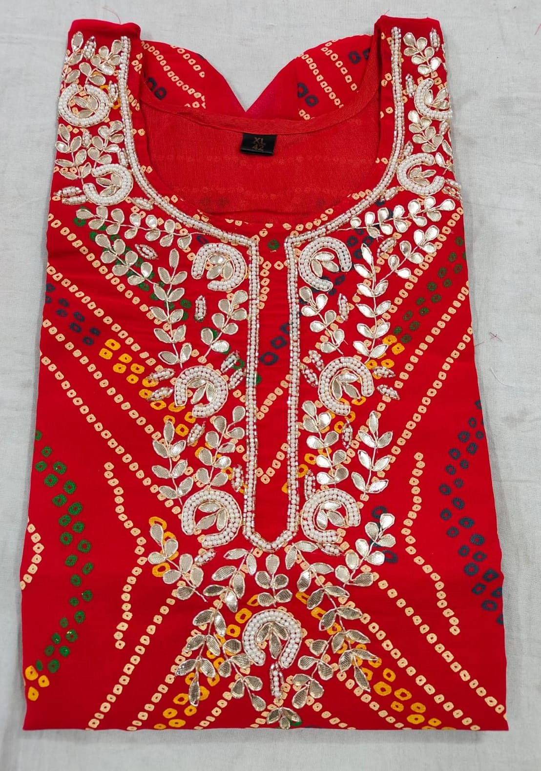 Litna | Lehriya Gotapatti Kurta