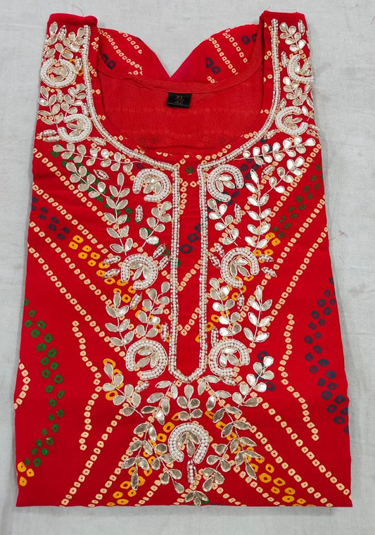 Litna | Lehriya Gotapatti Kurta