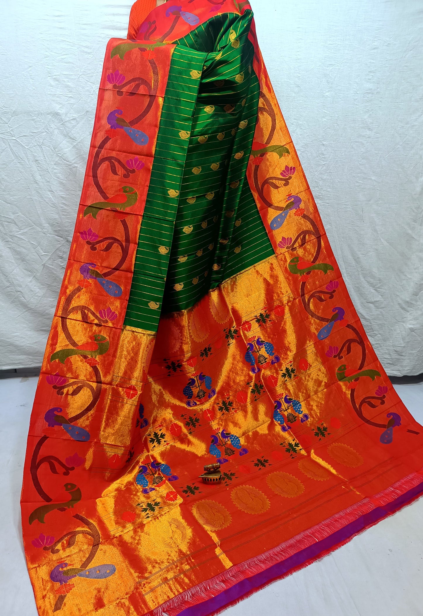 Pinitha | Pure Silk Brocade Paithani Saree