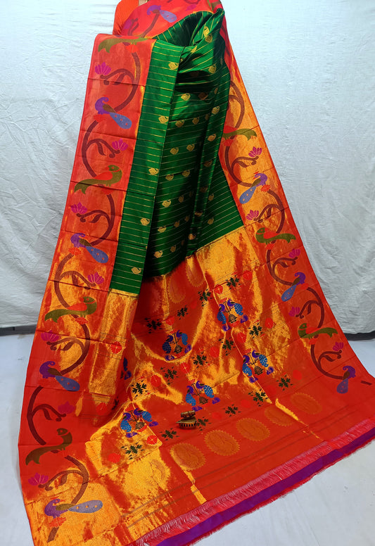 Pinitha | Pure Silk Brocade Paithani Saree