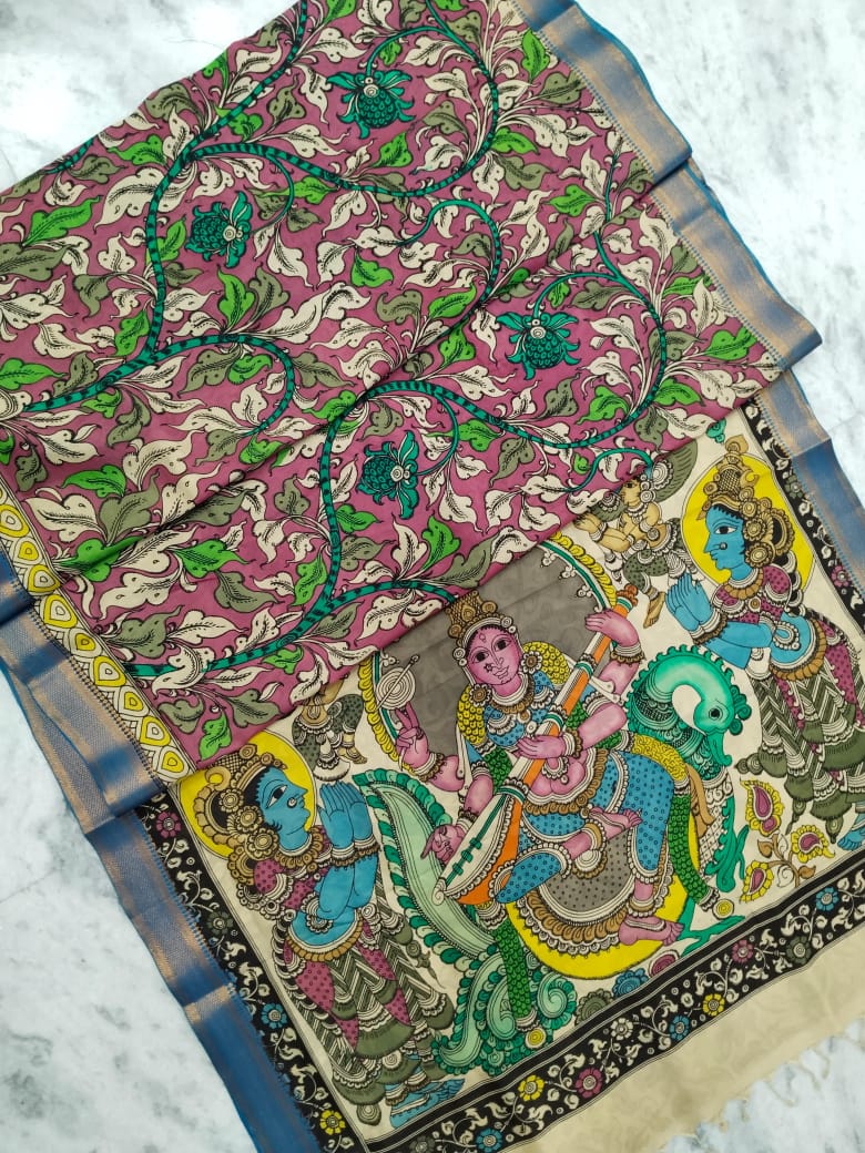 Advika | Kalamkari Saree in Bangalore silk