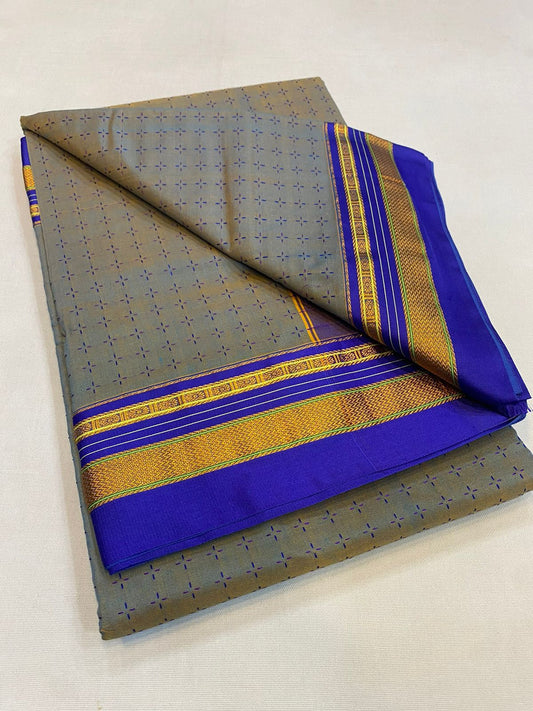 Ucchal | Chukki Star Ilkal and Art silk With Cotton Saree