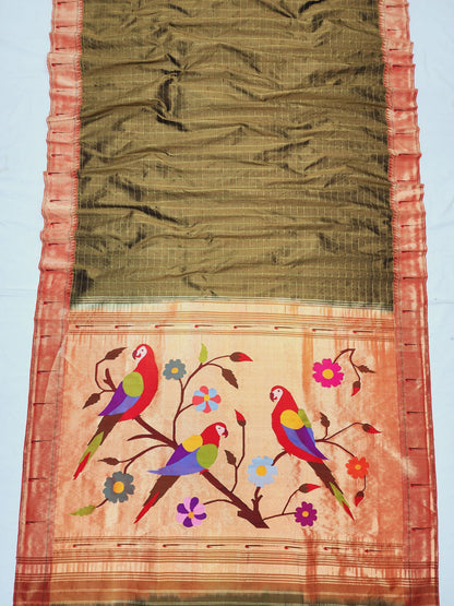 Vyanjana | SINGLE MUNIYA BROCADE PAITHANI