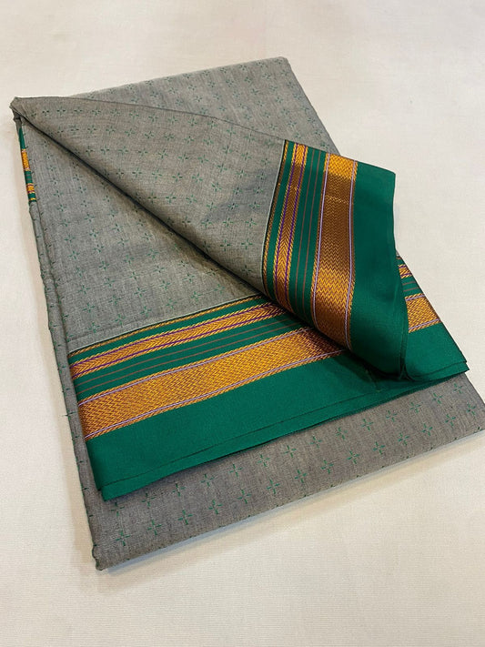 Saumya | Chukki Star Ilkal and Art silk With Cotton Saree