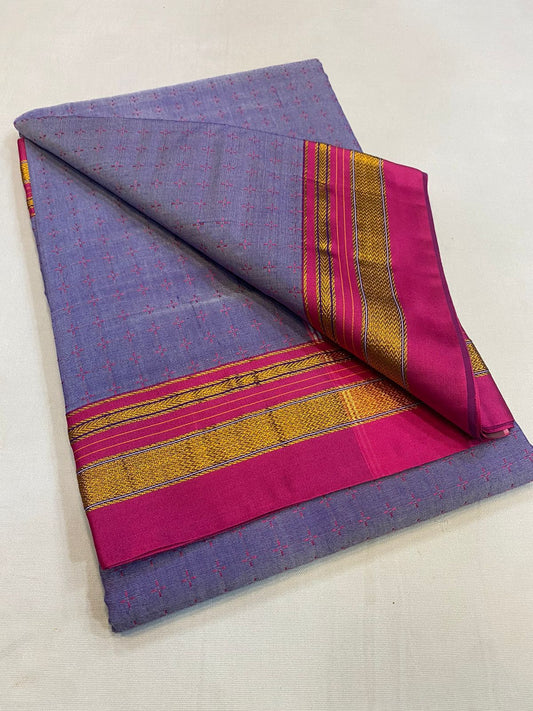 Upma | Chukki Star Ilkal and Art silk With Cotton Saree