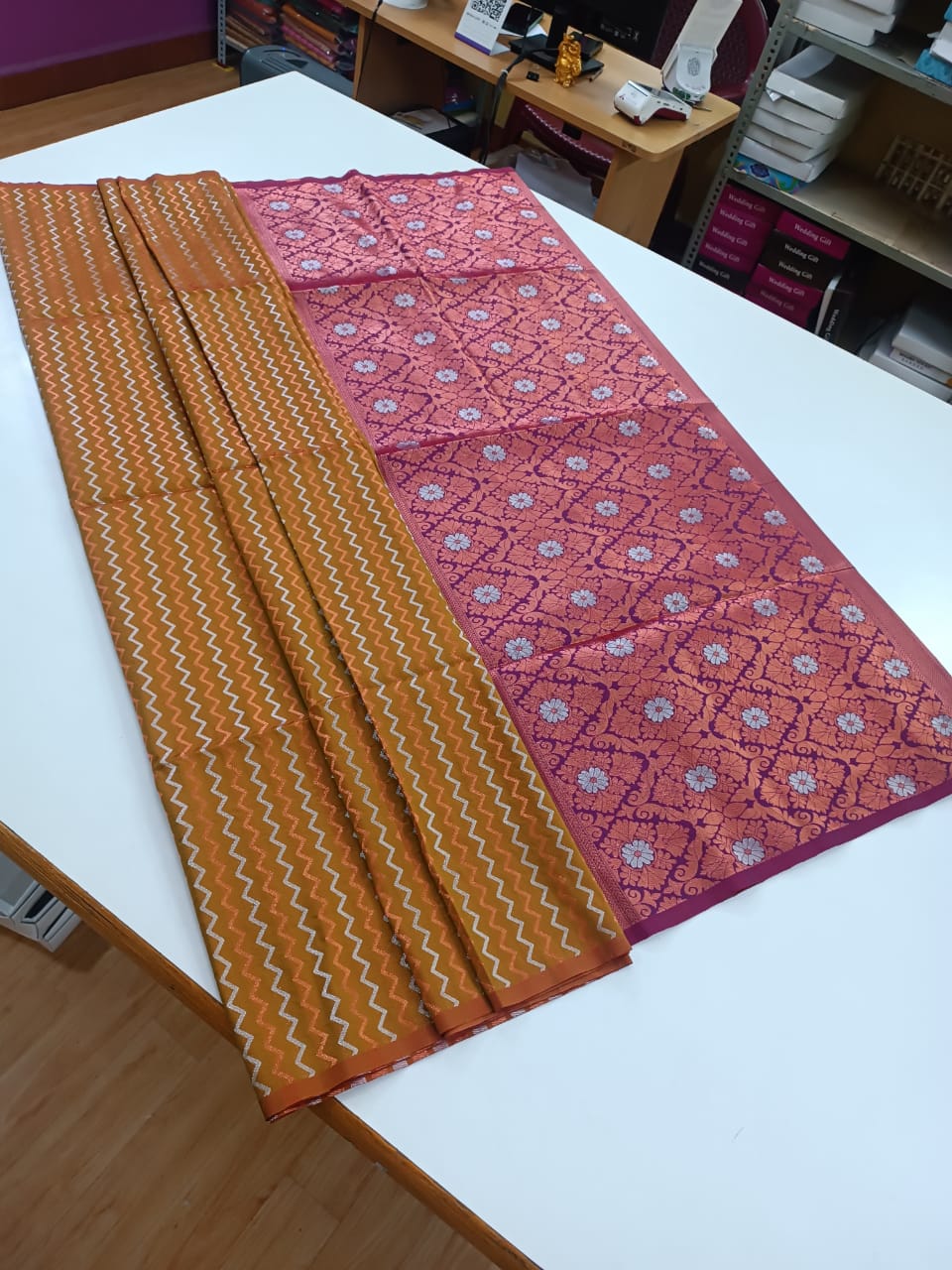 Ranchi | Soft Silk Saree with Zari Lines