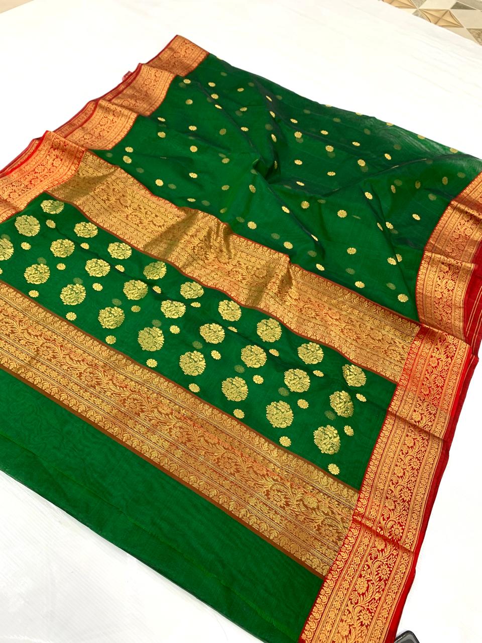 Juhi | Katan Silk Chanderi Saree