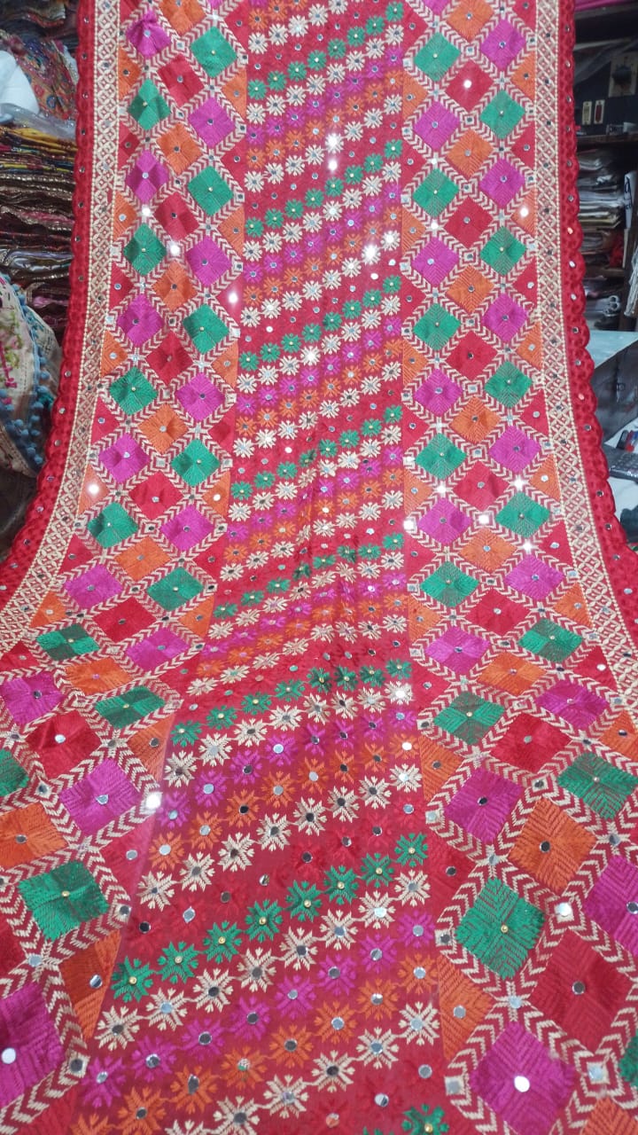 Adweta | Phulkari Dupattas Handmade