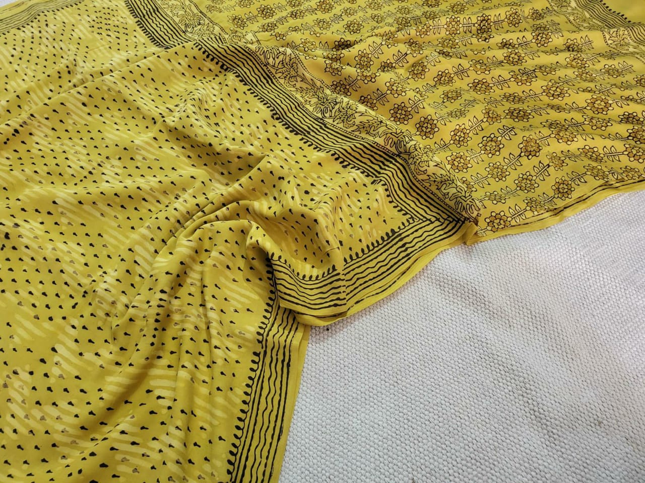 Advika | Blockprinted vanaspati ajrakh sarees