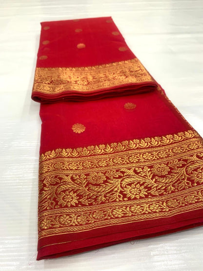 Jayabharathi | Katan Silk Chanderi Saree