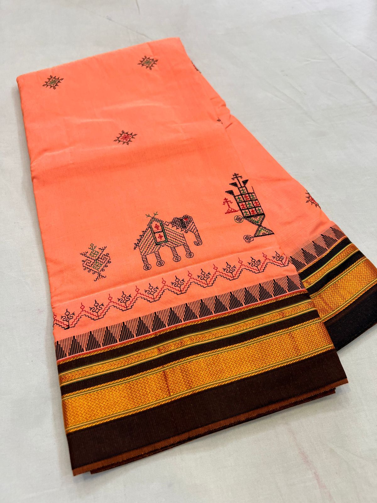 Bishakha | Kasuti work Ilkal saree