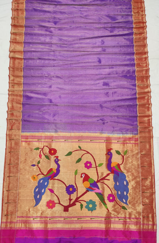 Pari | Single Reel Brocade border Pure silk Paithani