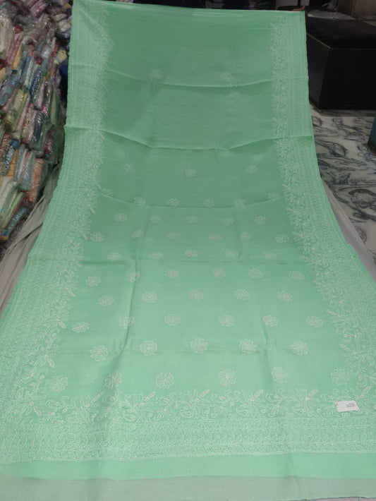 Bishakha | Pure cotton chikankari saree