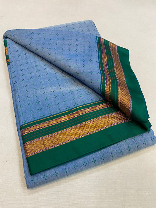 Rajeshri | Chukki Star Ilkal and Art silk With Cotton Saree