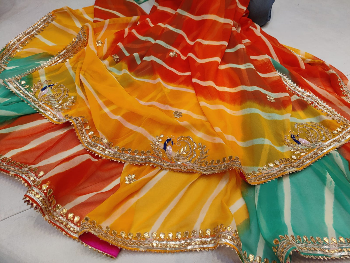 Dalaja | TRADITIONAL LEHRIYA SAREE