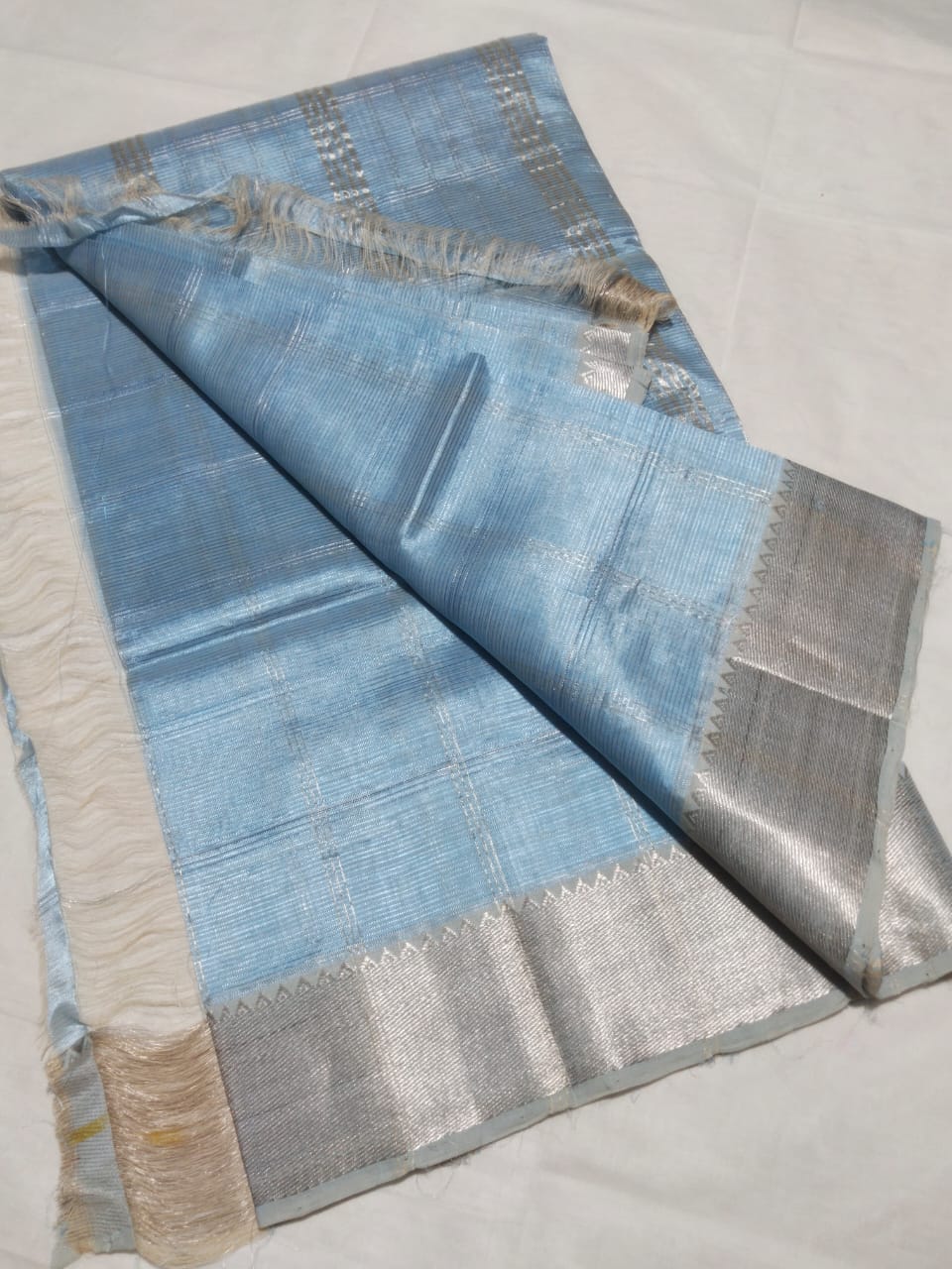 Pahal | Pure handloom Mangalagiri pattu by cotton jari checks sarees with running blouse