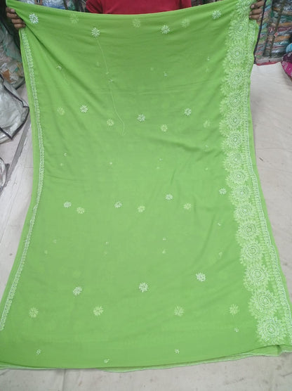 Amrita | Georgette surya chikankari saree