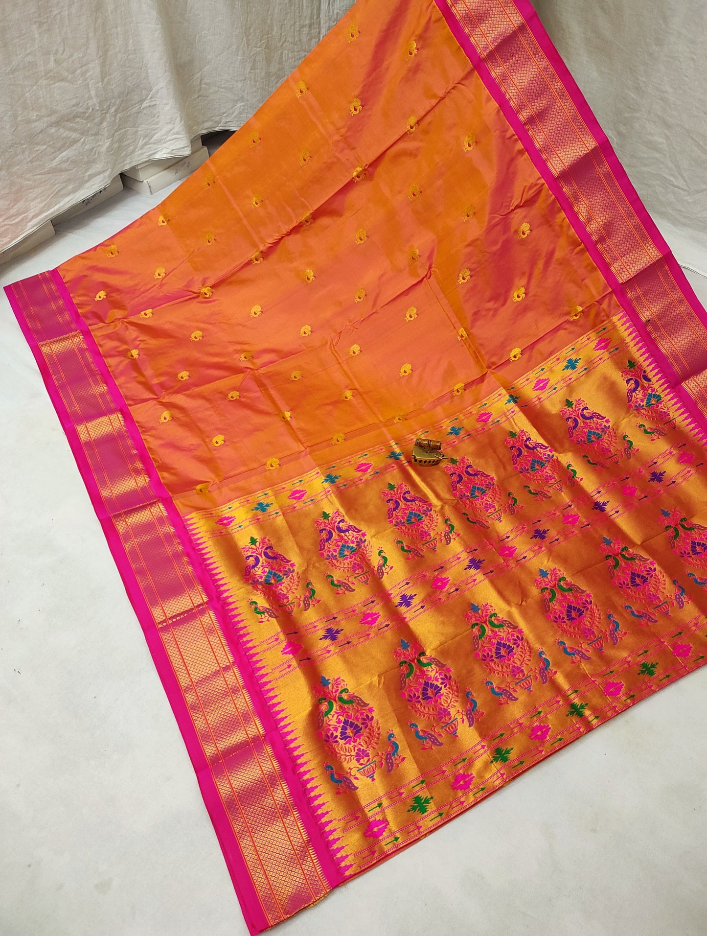 Heer | Powerloom Kadiyal Paithani Silk Saree