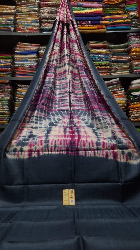 Sahana | Shibori on Murshidabad Silk Sarees