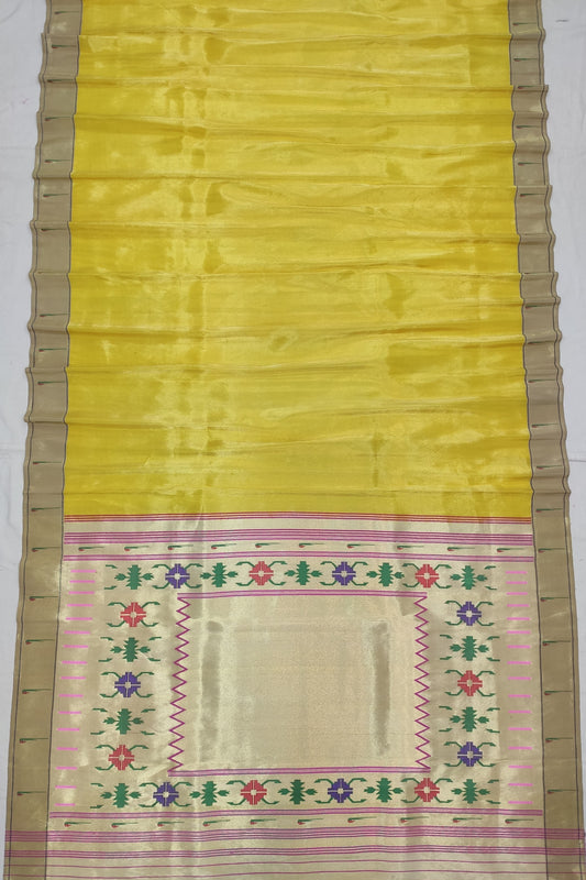 Parveen | Single Reel Brocade border Pure silk Paithani