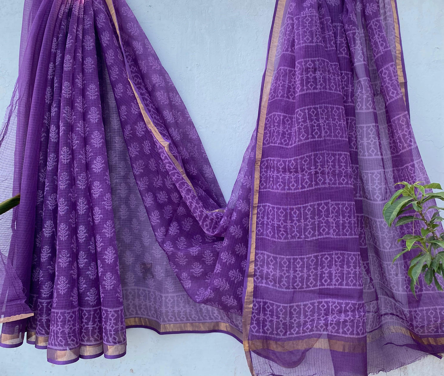 Mala | Kota Doriya Saree with Bagru Prints