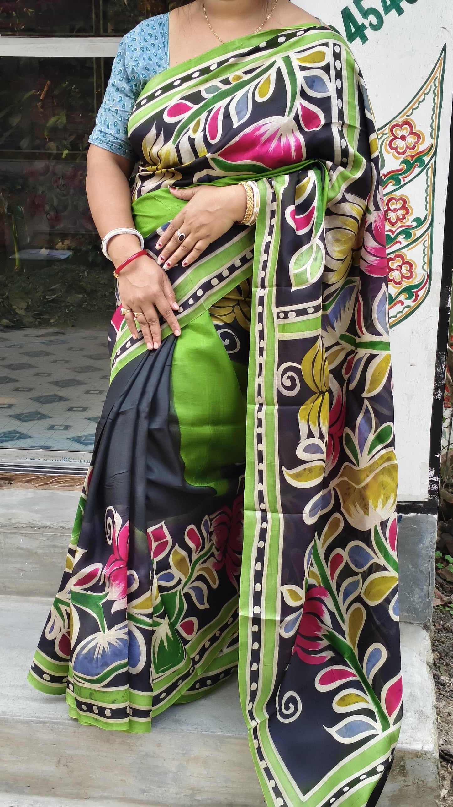 Adinivi | Murshidabad Silk Batik Sarees