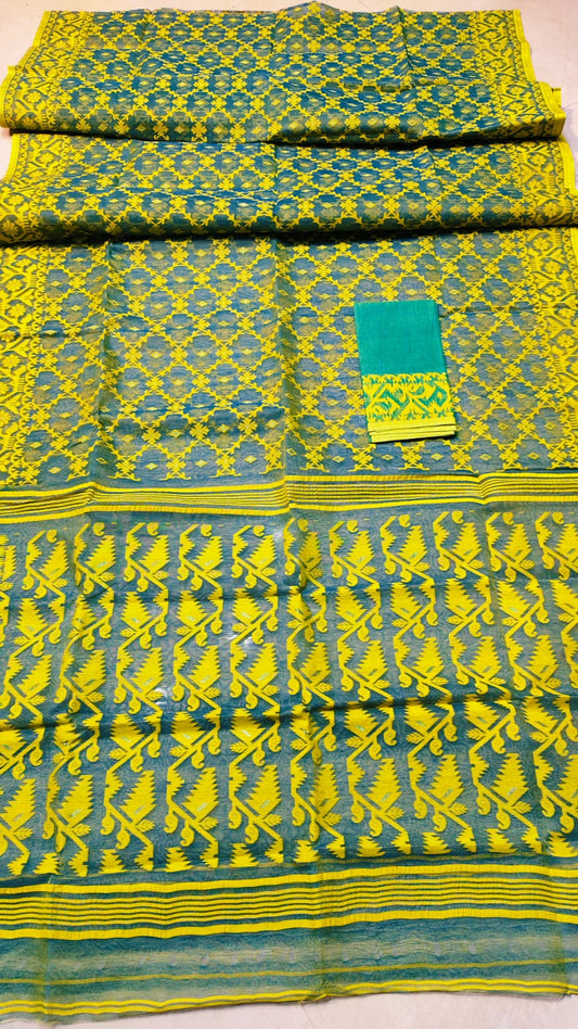 Jahnaviisha | Half Silk Jamdani