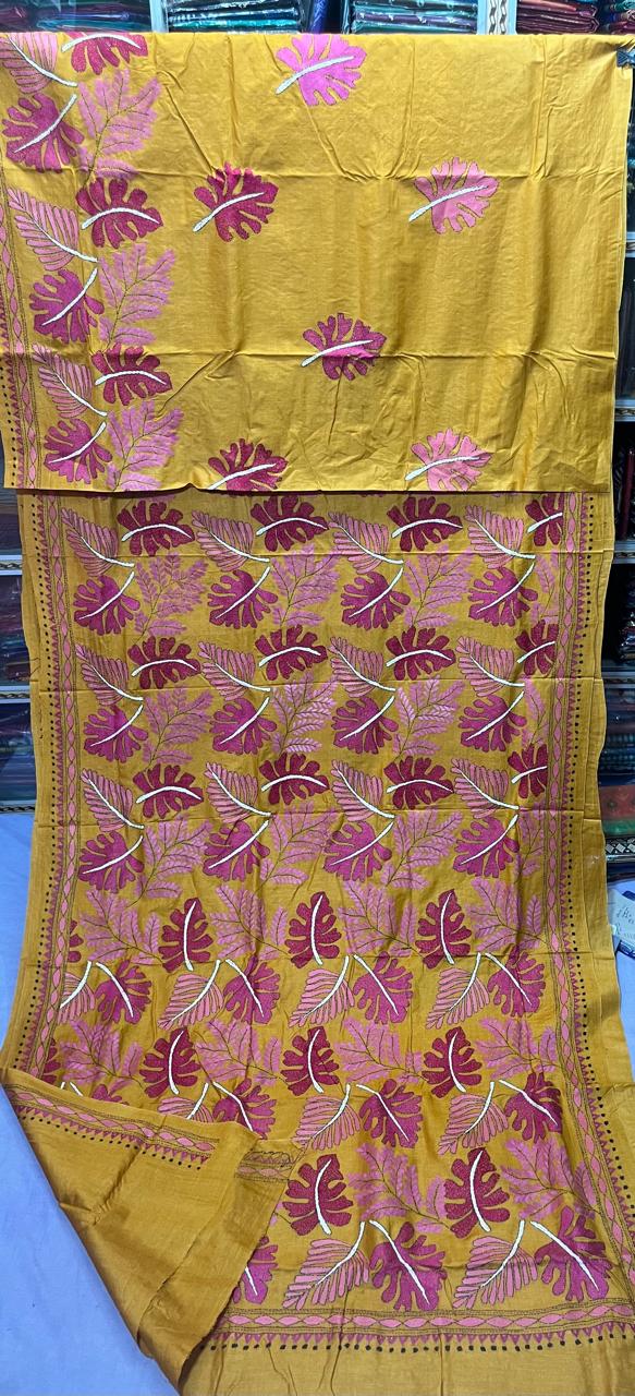Available tashar katha stich saree
With bp
With silk mark