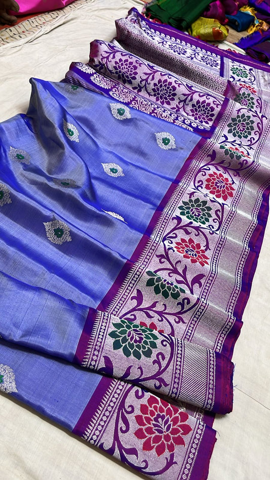 ✨✨Pure Gadwal Traditional
           Meenakari turning
           Border Pattu Sarees ✨✨