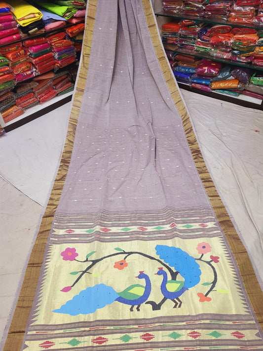 Abhar | Cotton Handloom Paithani Saree