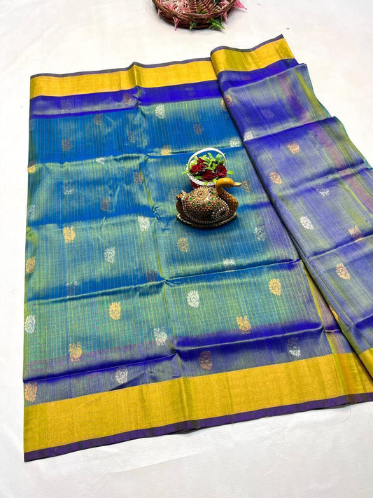 🥻UPPADA PATTU NEW 
  CHEKS BUTA
  SAREES 👌👌          