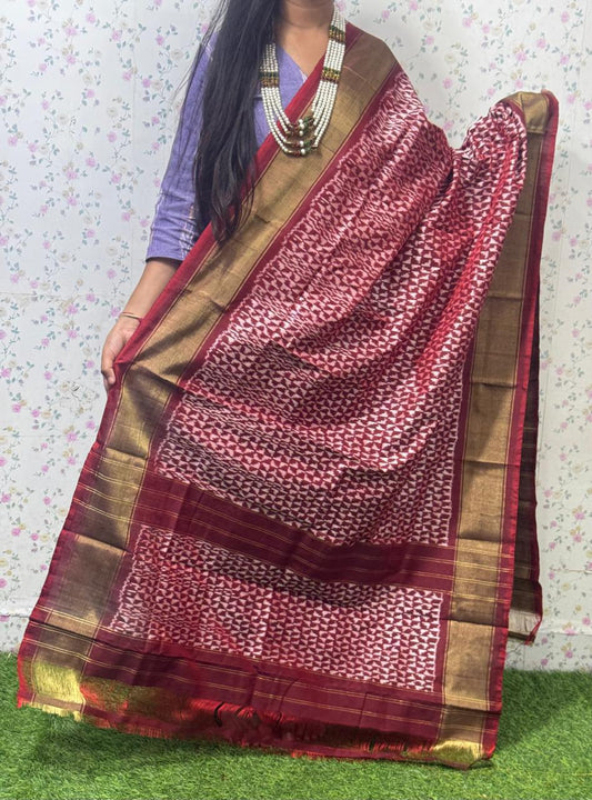 *IKKAT SILK DUPPATA*
*Length: 2.5 meters*
*Height: 36 inches*