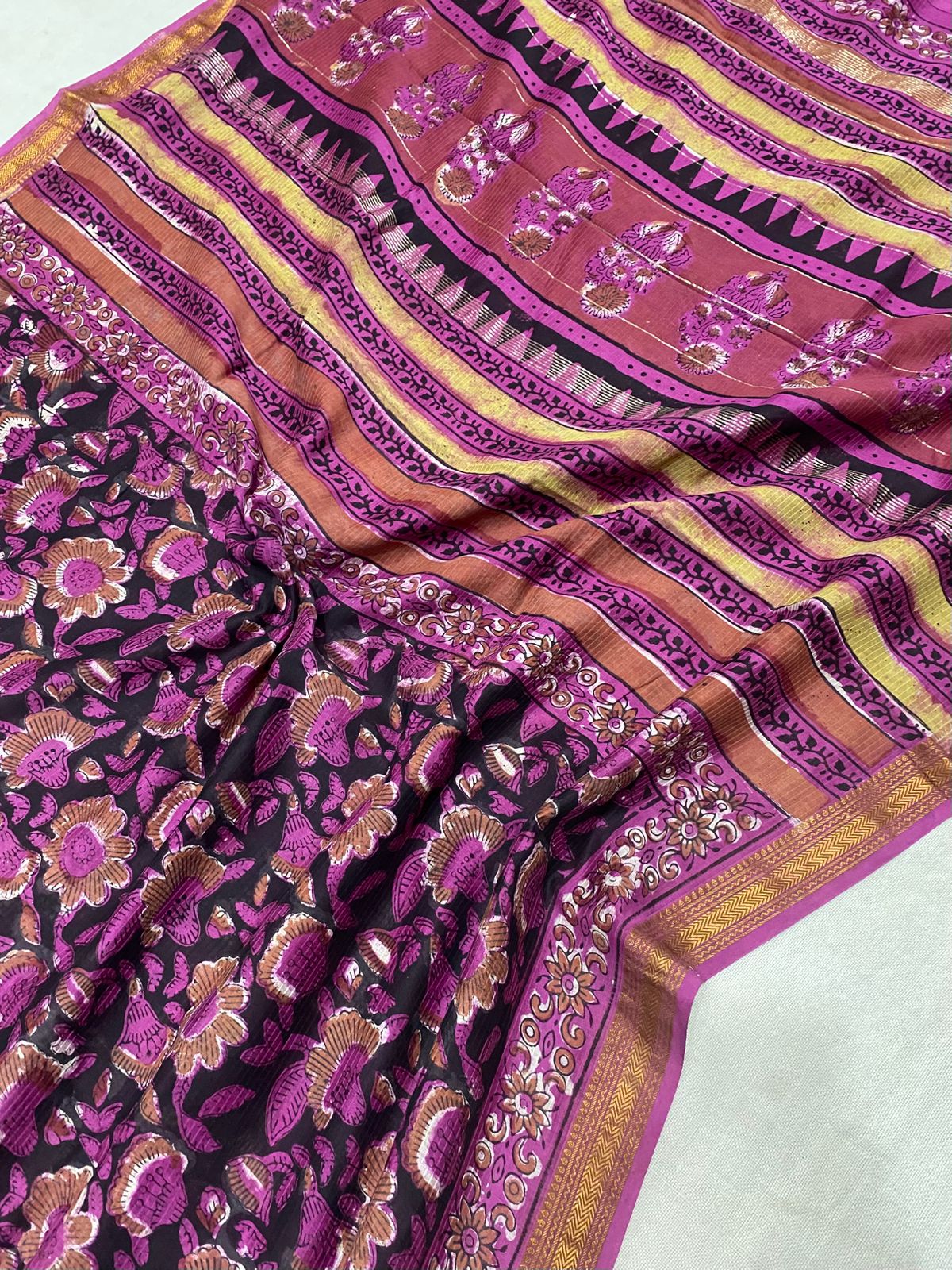 Maanushi | Block prints on cotton silk