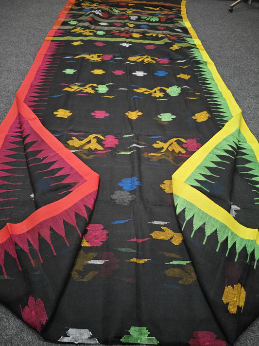 Authentic handloom 
monipuri cotton saree
With bp

