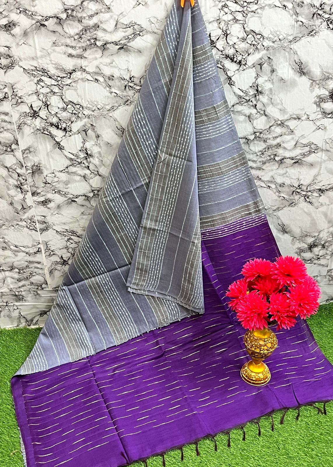 Fabric basbara. Silk. 
Running blouse 
Best quality 👌
All. Colour unlimited available 
