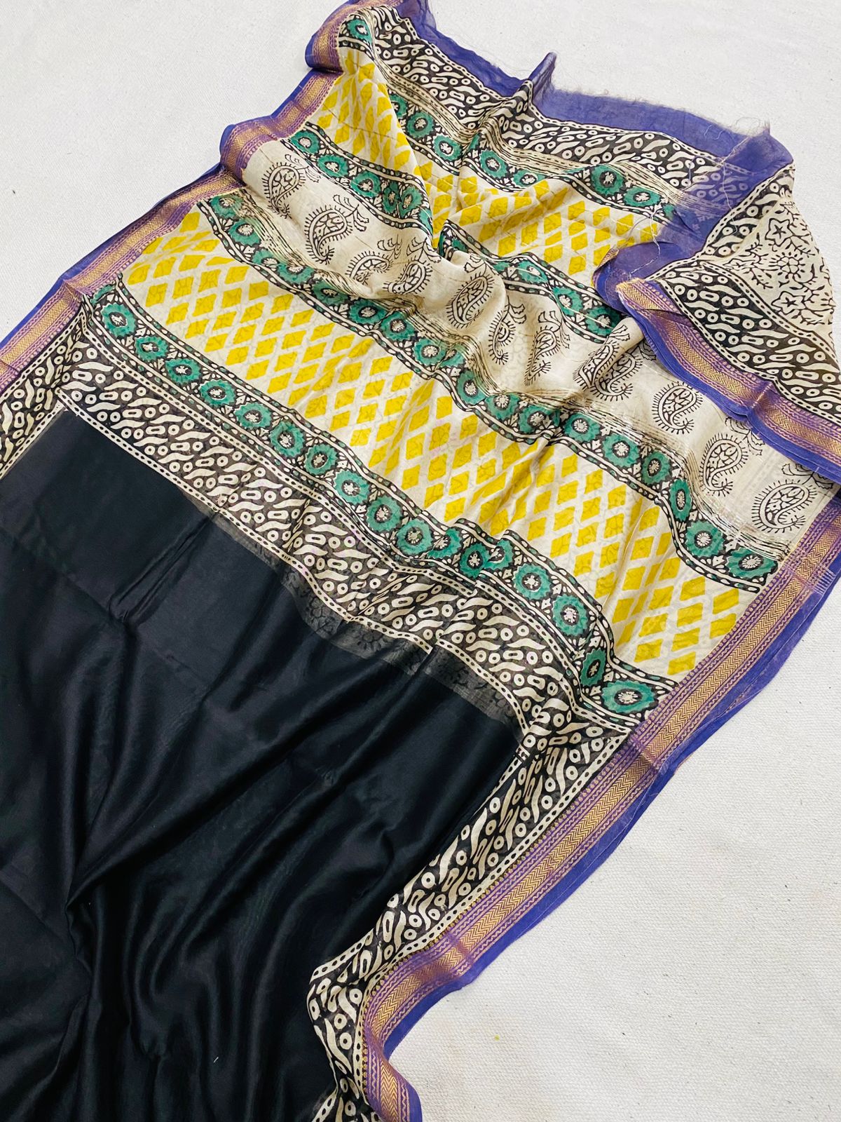 Let’s Wear #ethicallymade✅
🍁Beautifully Crafted Maheshwari Silk Saree  collection🍁
 Specially Designed in Bagru  jahota rapid dabu hand block print
100% Natural Dye
Fabric : Maheshwari Silk 
Length : 5.5 Meters
Blouse Piece : 0.90 Meter
