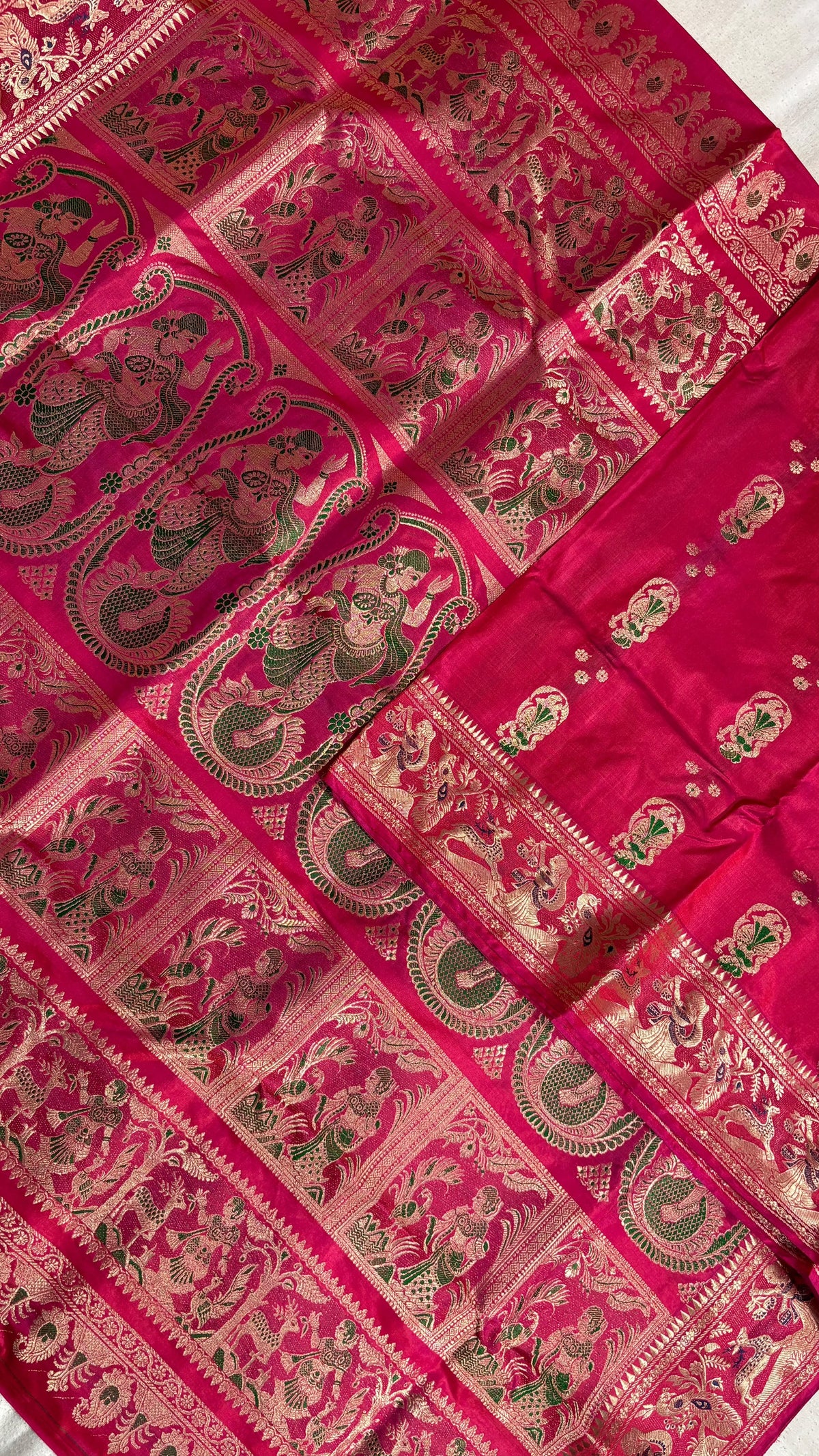 Swarnachari Saree, Silk with blouse piece with silkmark