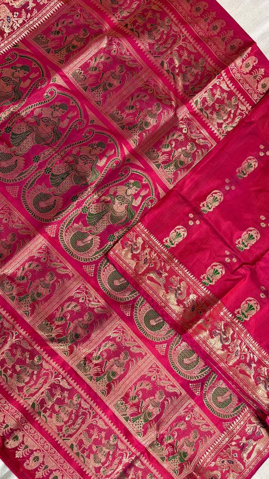 Swarnachari Saree, Silk with blouse piece with silkmark