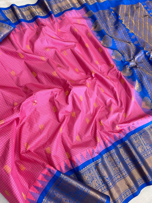 Bhagyashree | Gadwal Sarees in pure Silk