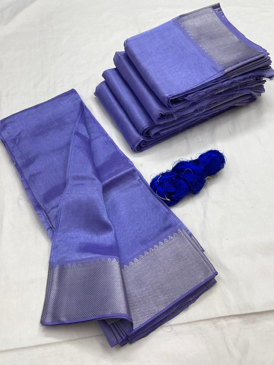 Mangalagiri pattu by cotton
pure handloom big jari border
sarees with running blouse
