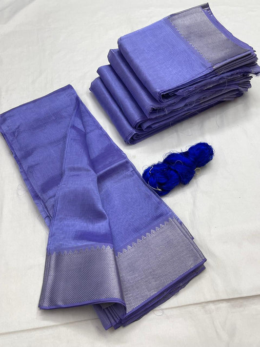 Mangalagiri pattu by cotton
pure handloom big jari border
sarees with running blouse