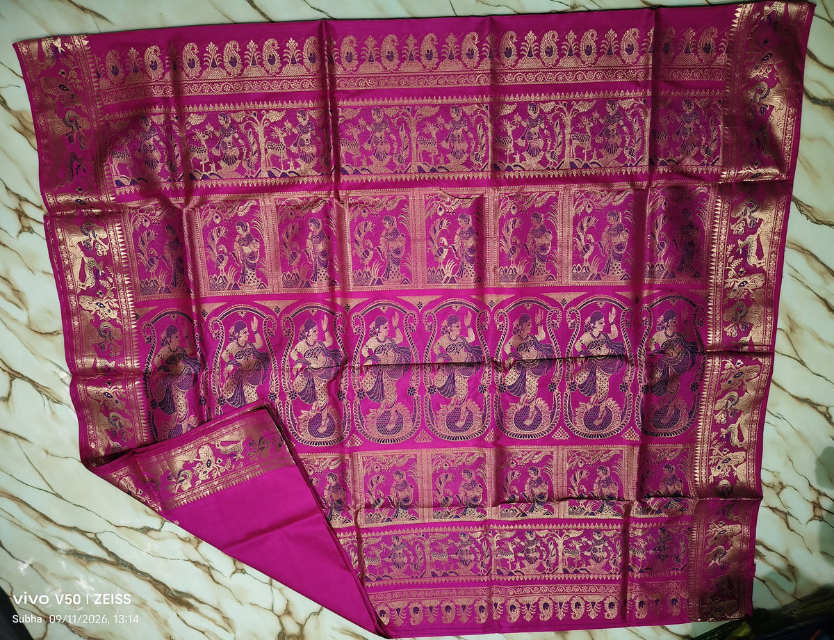 Bishnupuri Meenakari
 Swarnochuri 
Silk mark certified 