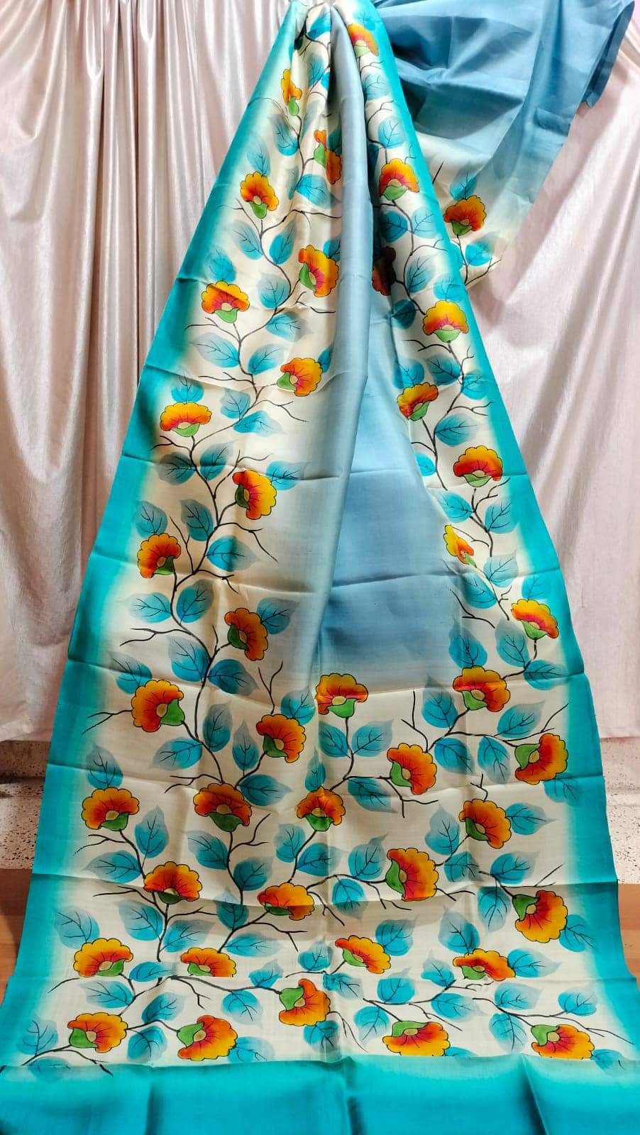 Adineela | Murshidabad Silk Batik Sarees