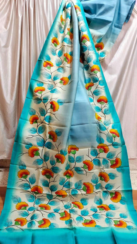 Adineela | Murshidabad Silk Batik Sarees