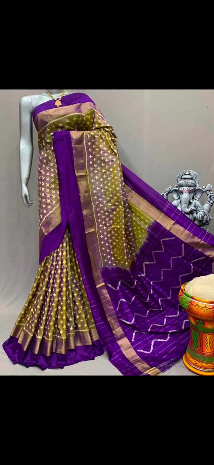Iraanya | Pochampally Ikkat silk saree